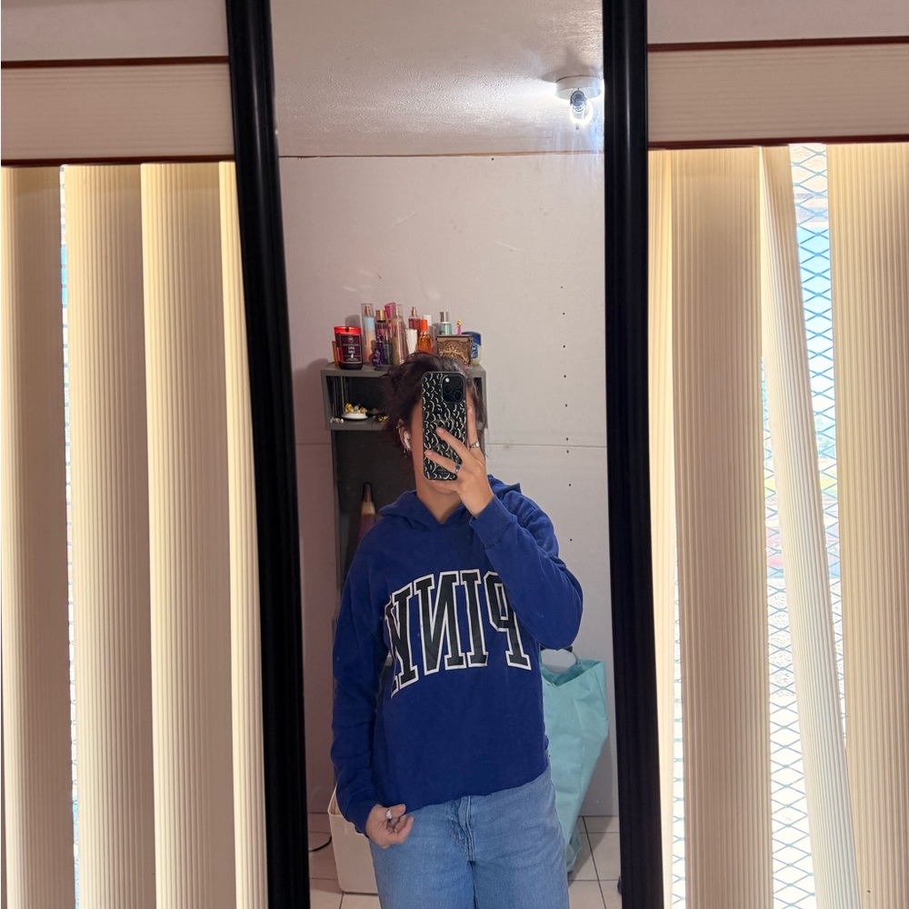 PINK Victoria's Secret Royal Blue Hoodie